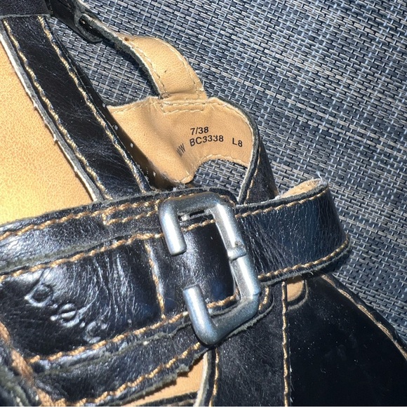 BOC Born Concept black buckle wedges - Picture 6 of 8